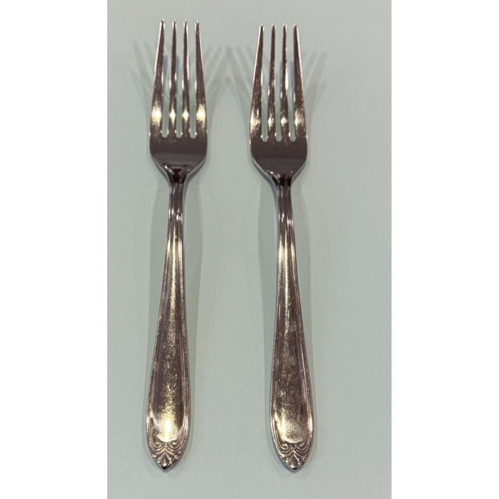 Lenox Unknown Pattern Discontinued Stainless Dinner Forks Flatware Vietnam